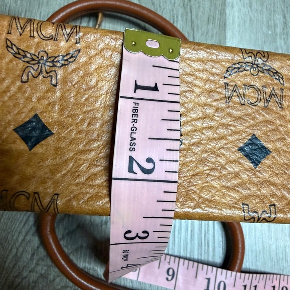 MCM Cognac Mini Bag with Gold Accents - Picture 13 of 13